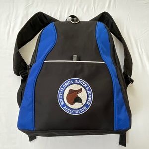 NWOT PORT & CO. Equestrian SFHJA Backpack Black Blue